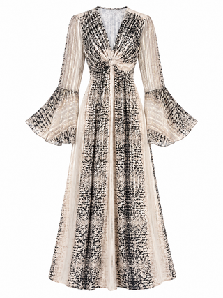 Golden Hour Dress - Abstract snake print