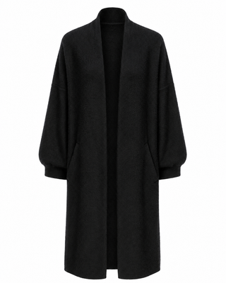 Celeste Longline Cardigan - Black
