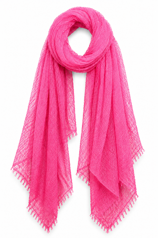Pam Lightweight Crinkle Scarf- Pink