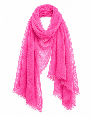 Pam Lightweight Crinkle Scarf- Pink