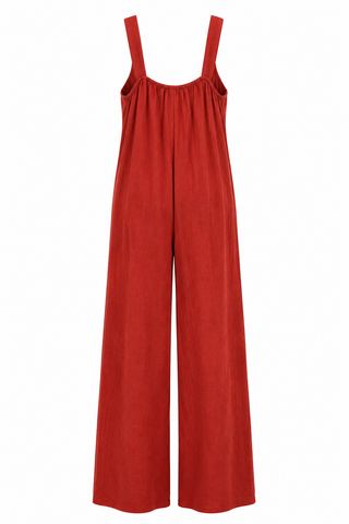 Cara Jumpsuit Deep Rusty Red