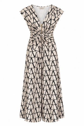 Lovisa Jumpsuit -  Black/Cream