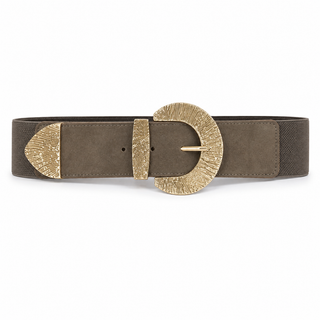 Elasticated Belt - Brown