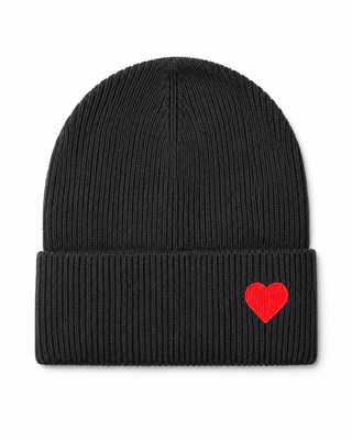 AMI Beanie Hat Heart-Black
