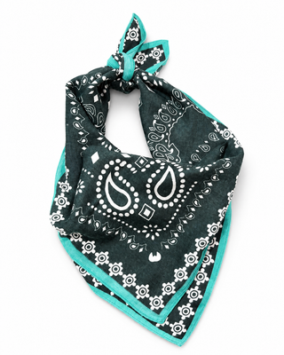 Natalie Neck Scarf /Bandana Forest Green