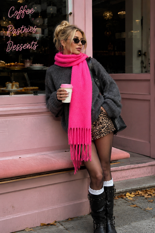 Serena Scarf- Hot Pink