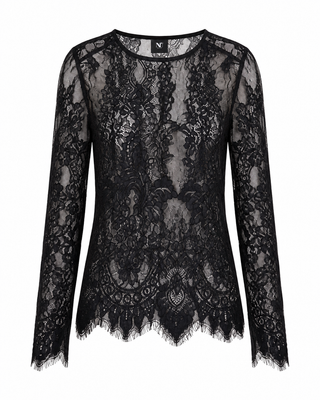 Charlotte Black Lace Top - Nü