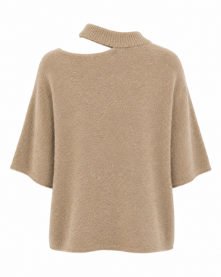 Aria Cut-Out Knit- Beige