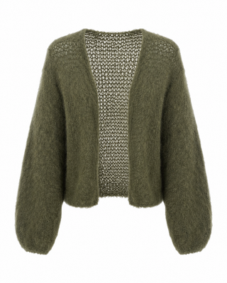 Aurelia Mohair Cardigan - Olive