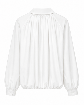 Riva Balloon Shirt Jacket- White