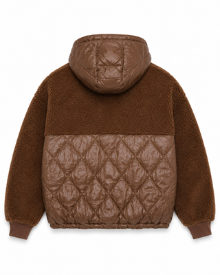Goldie Puffer Jacket- Brown