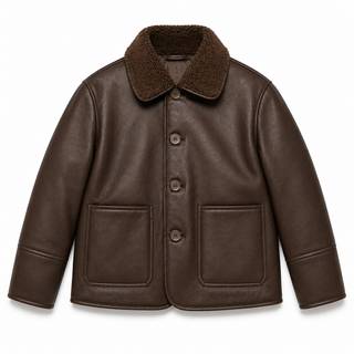 Joey Reversible Fur/ Faux Leather -Brown